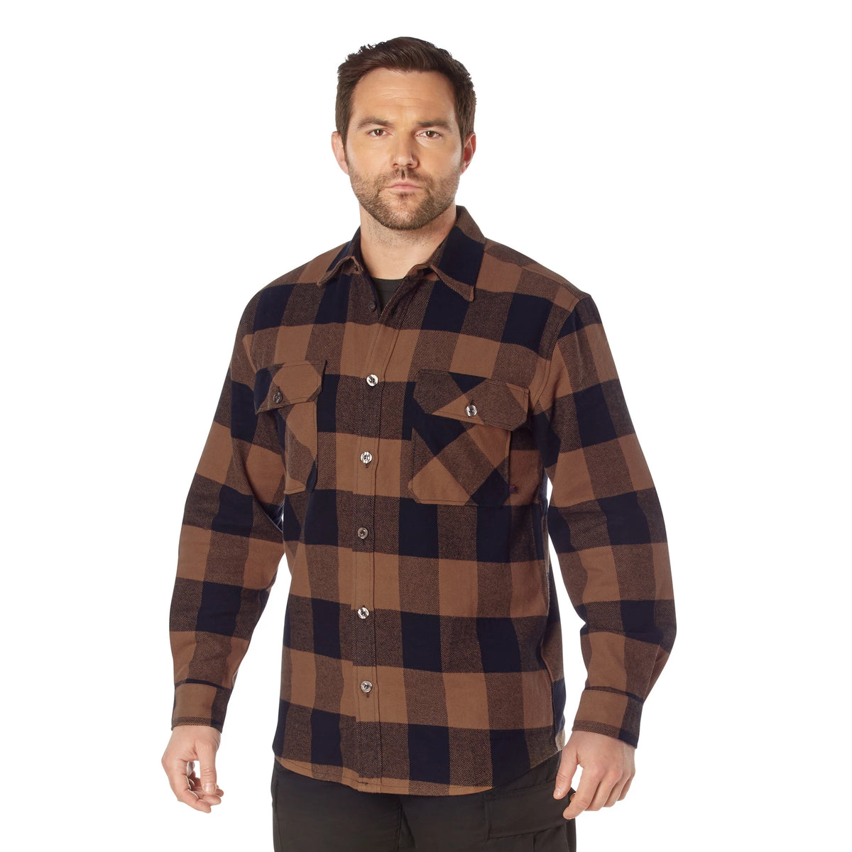 Rothco Extra Heavyweight Buffalo Plaid Flannel Shirt - Rothco 4667-BNP-L