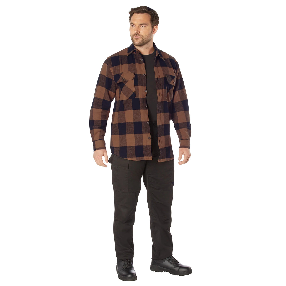 Rothco Extra Heavyweight Buffalo Plaid Flannel Shirt - Rothco 4667-BNP-L