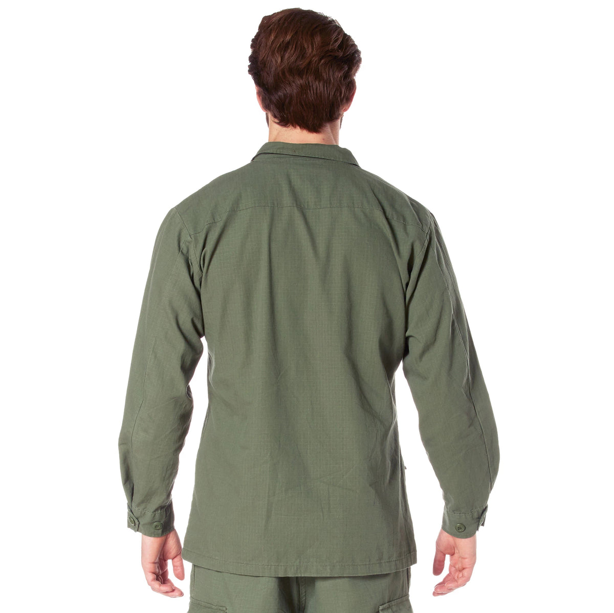 Rothco Vintage Vietnam Fatigue Rip-Stop Shirt - Rothco 4687-OD-S