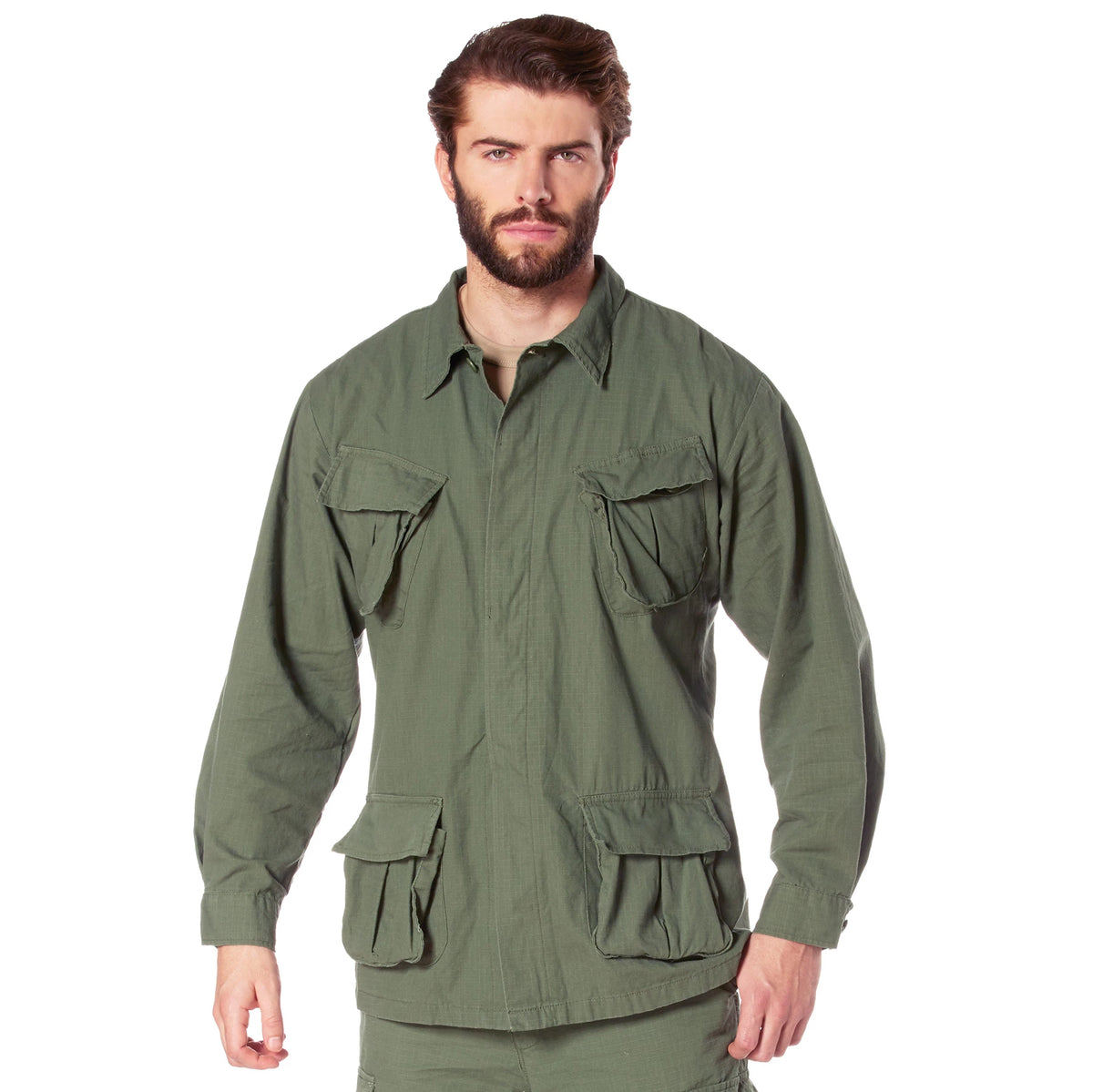 Rothco Vintage Vietnam Fatigue Rip-Stop Shirt - Rothco 4689