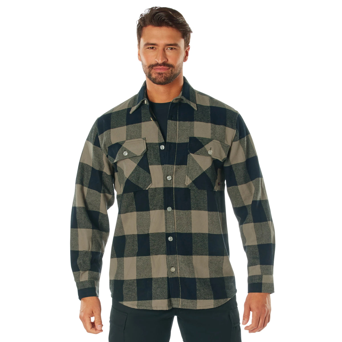 Rothco Extra Heavyweight Buffalo Plaid Flannel Shirt - Rothco 47380-LRG
