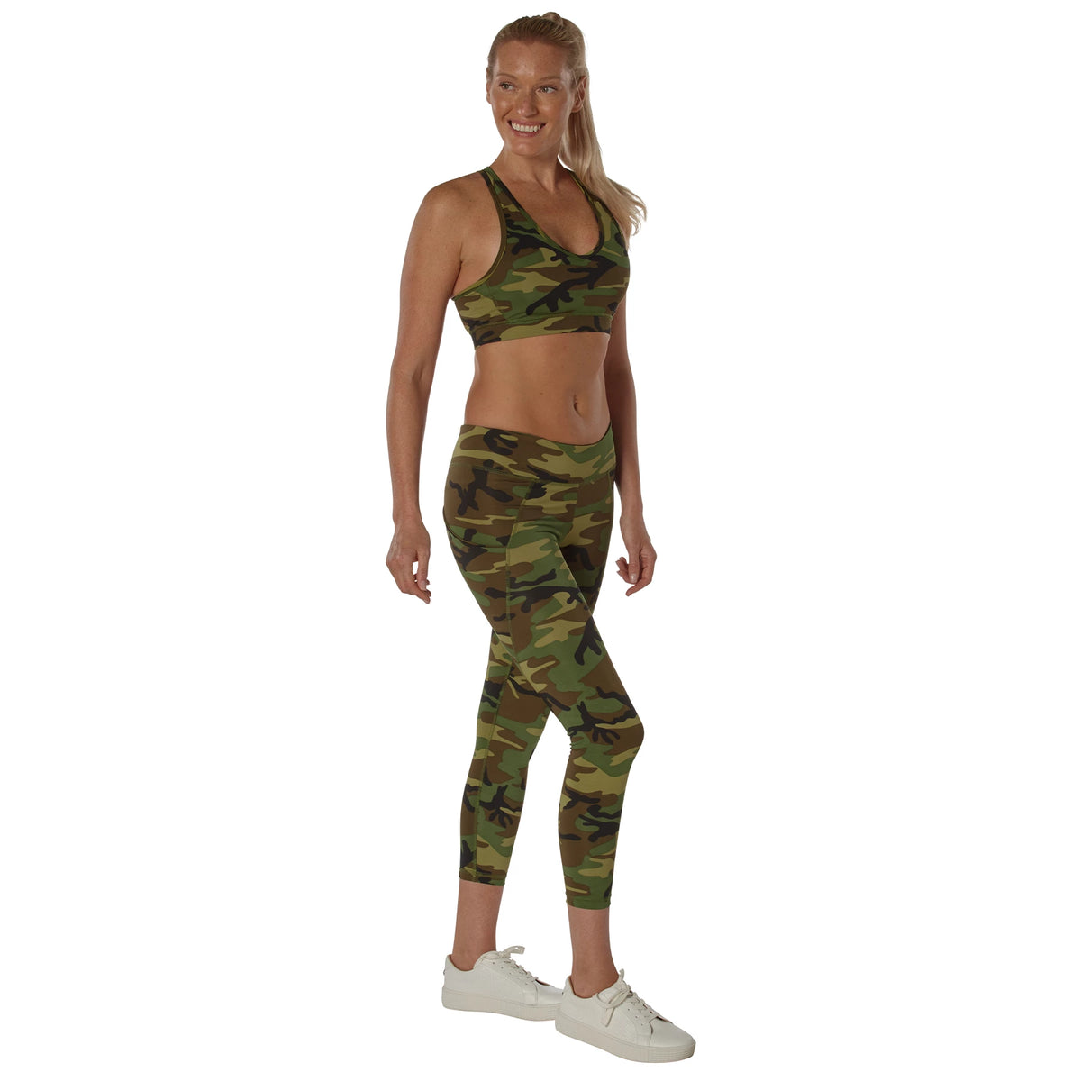 Rothco Womens Workout Performance Camo Leggings With Pockets - Rothco 4891-XSML