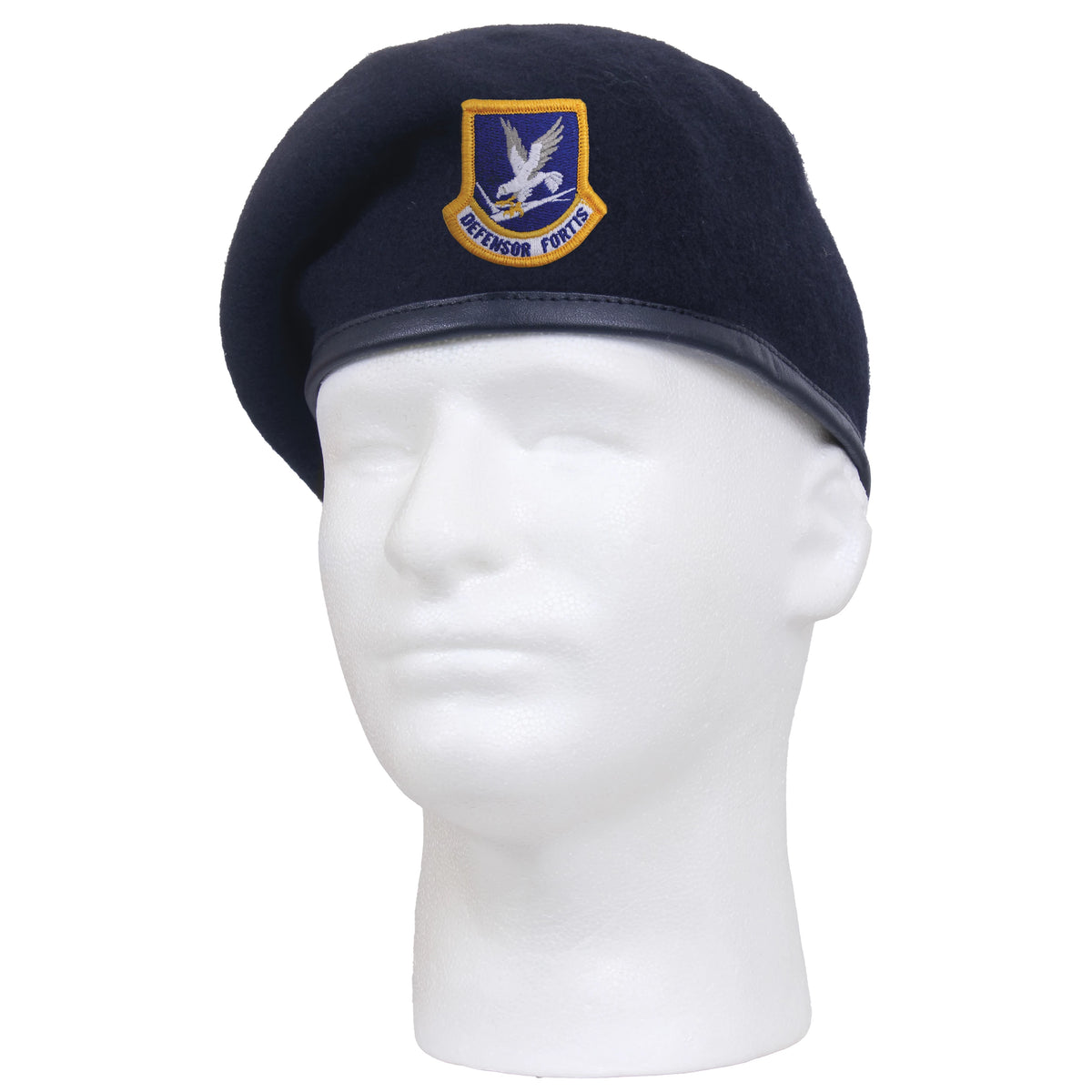 Rothco Inspection Ready Beret With USAF Flash - Midnight Navy Blue - Rothco 4898-6 1/2