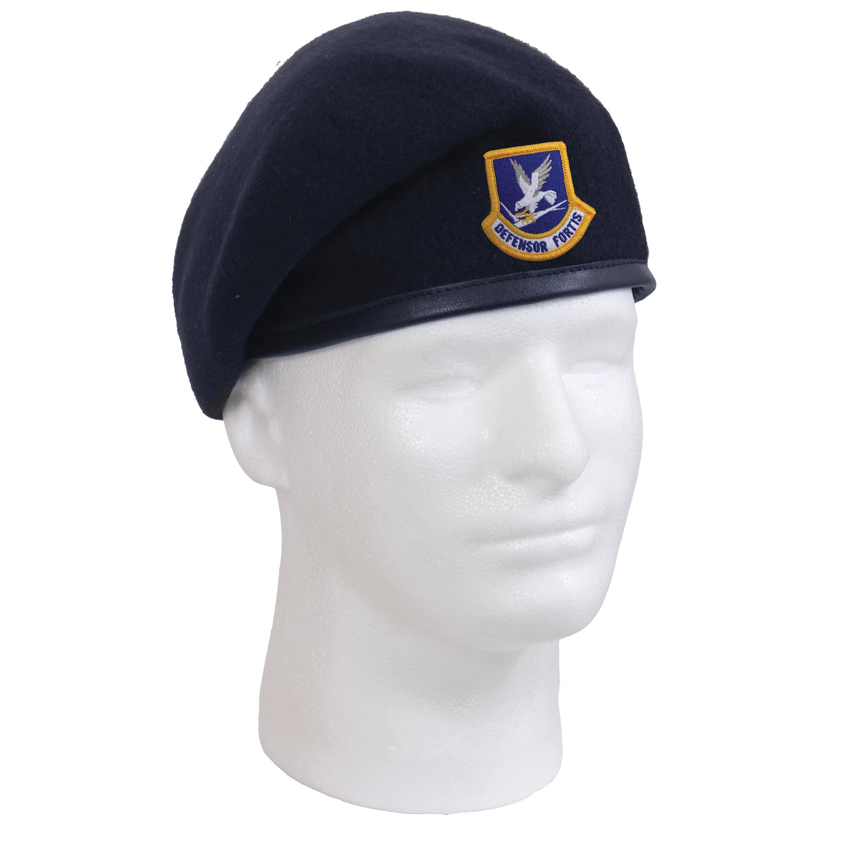 Rothco Inspection Ready Beret With USAF Flash - Midnight Navy Blue - Rothco 4898-7 1/4