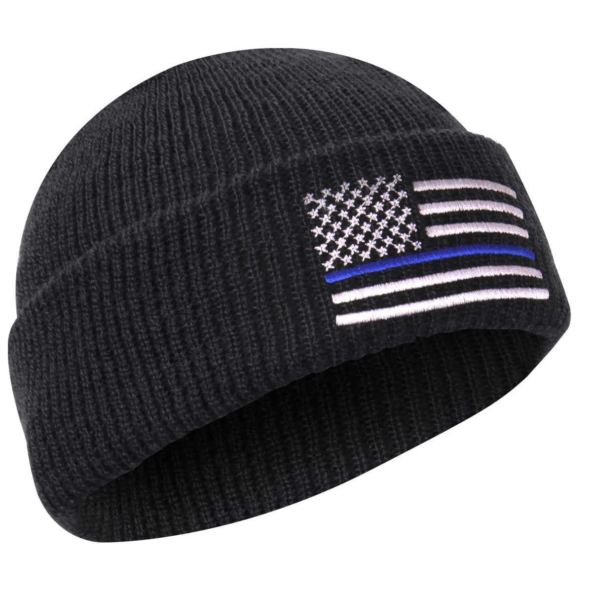 Rothco Thin Blue Line Deluxe Embroidered Watch Cap - Rothco 50342