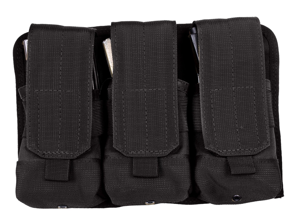 Rothco Universal Triple Mag Rifle Pouch - Rothco 5093-BK