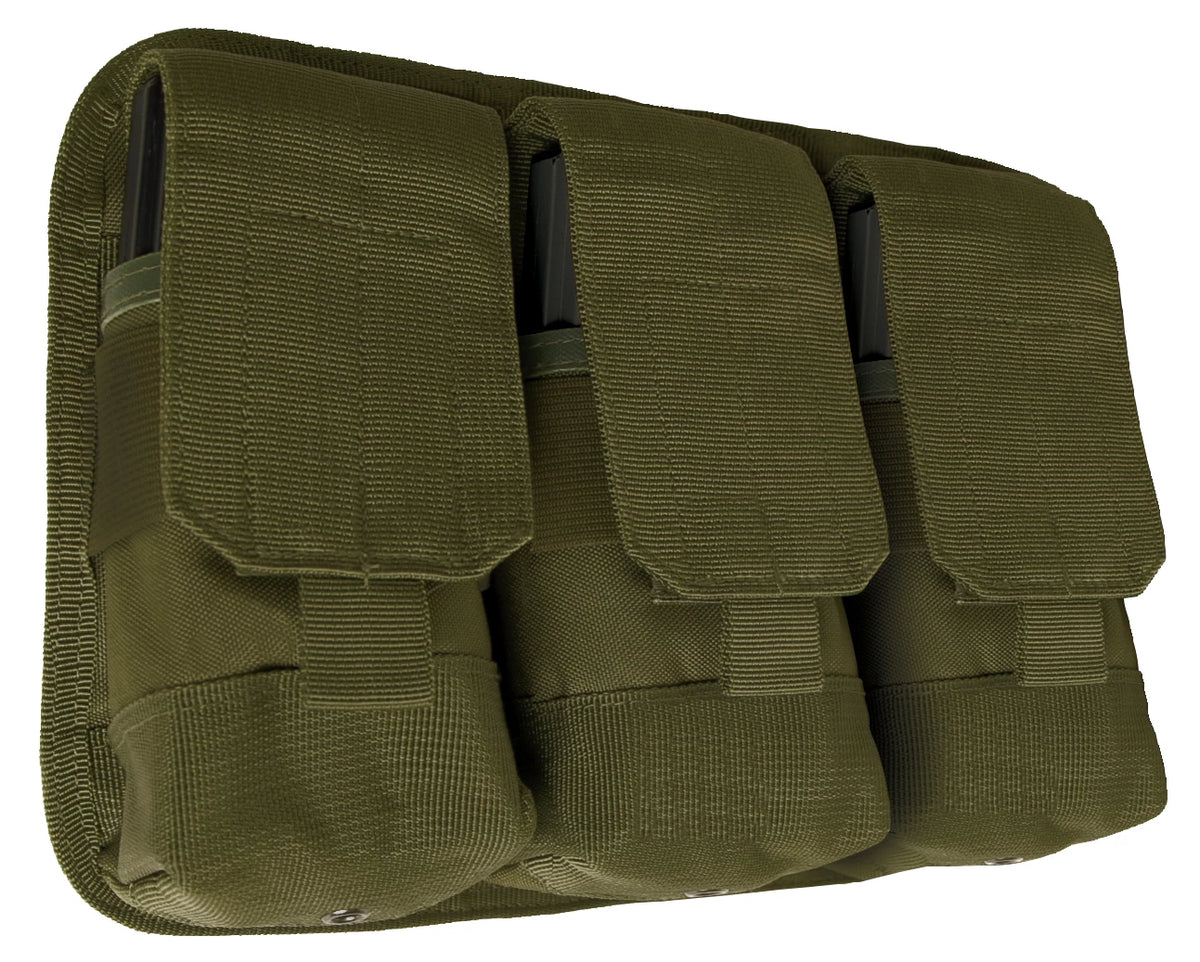 Rothco Universal Triple Mag Rifle Pouch - Rothco 5093-OLIVE DRAB