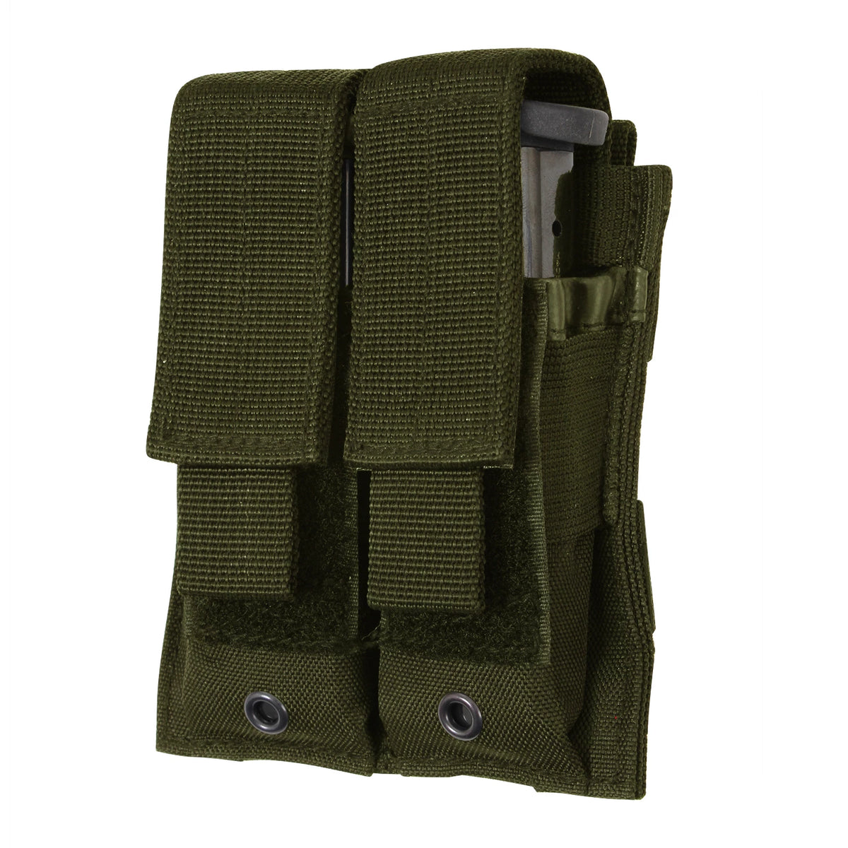Rothco MOLLE Double Pistol Mag Pouch - Rothco 51002-OLIVE DRAB