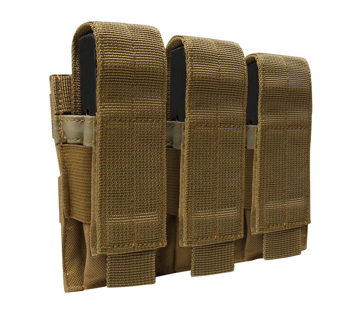 Rothco MOLLE Triple Pistol Mag Pouch - Rothco 51102-COYOTE