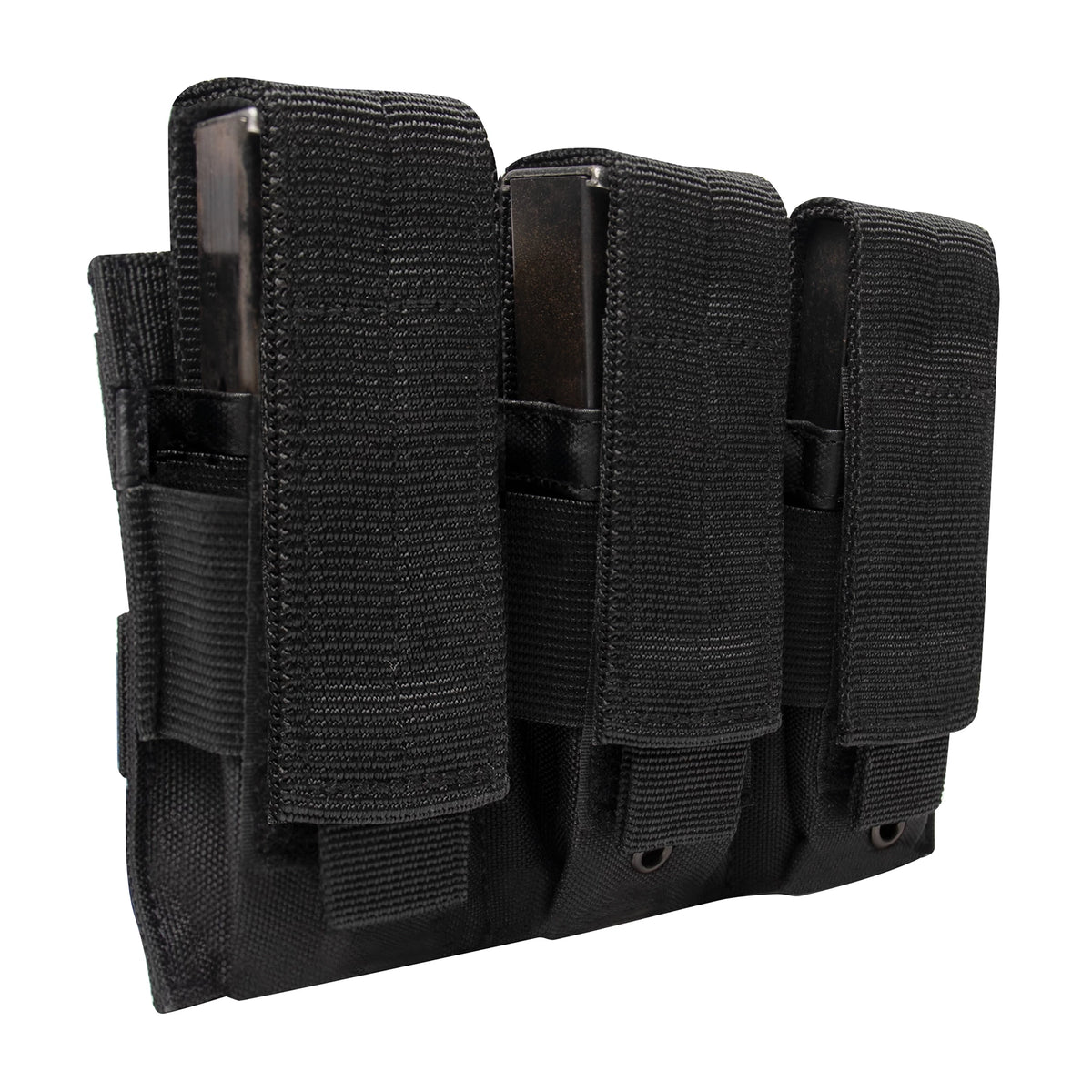 Rothco MOLLE Triple Pistol Mag Pouch - Rothco 51102-BLACK