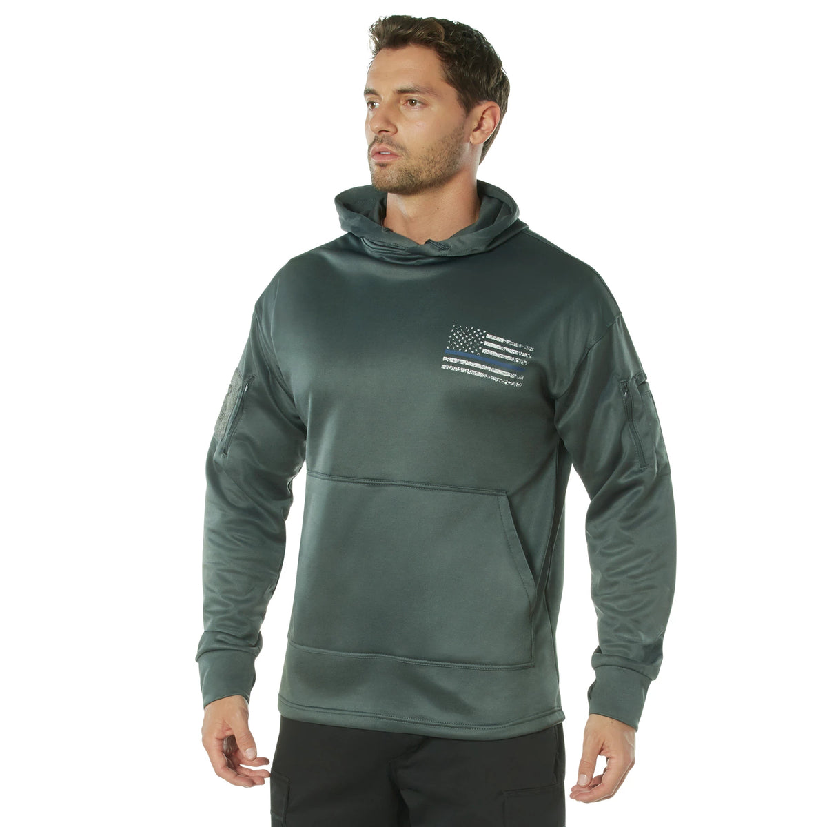 Rothco Concealed Carry Thin Blue Line Hoodie - Rothco 52079