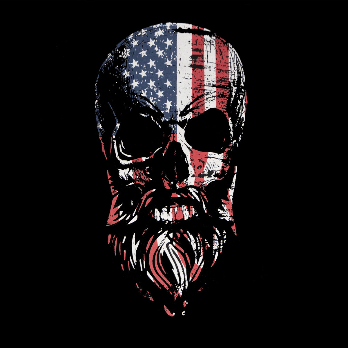 Rothco Bearded Skull Concealed Carry Hoodie - Black - Rothco 52080-SML