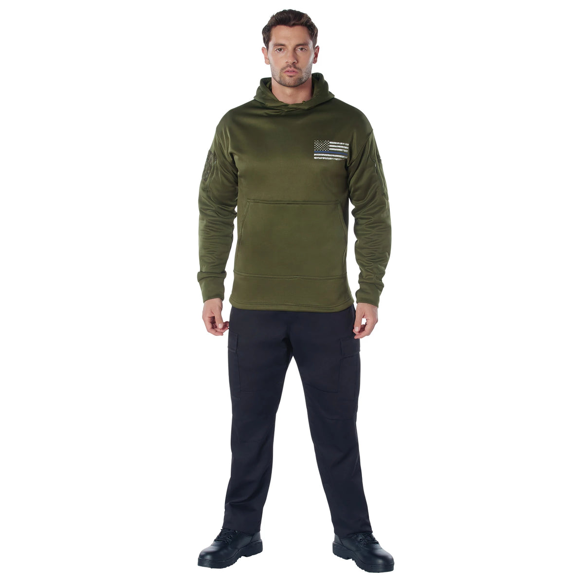 Rothco Concealed Carry Thin Blue Line Hoodie - Rothco 52473
