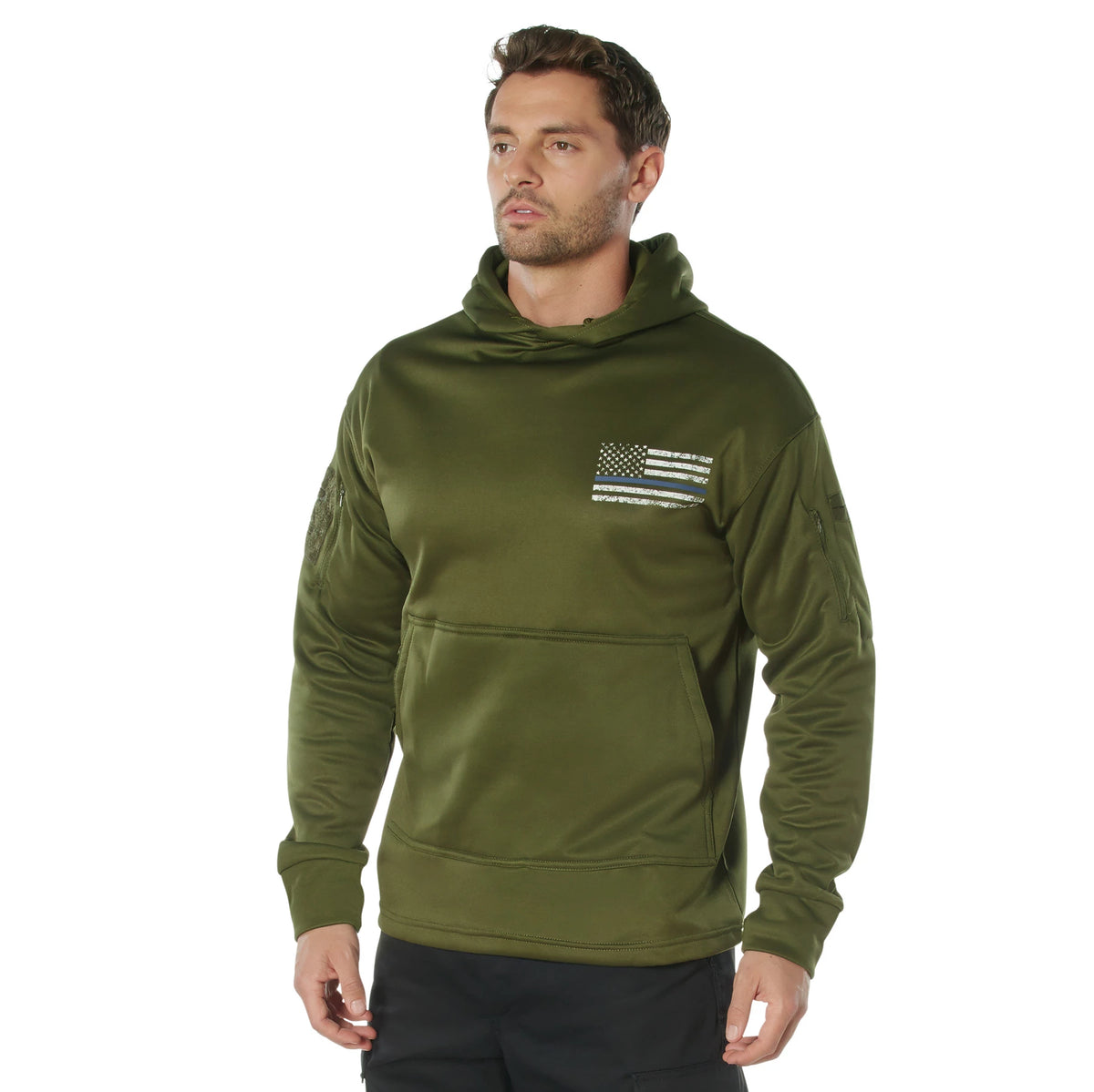 Rothco Concealed Carry Thin Blue Line Hoodie - Rothco 52473