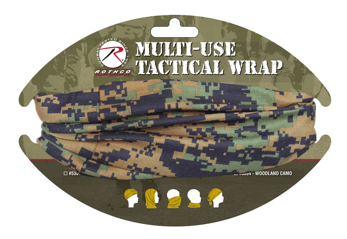 Rothco Multi-Use Neck Gaiter and Face Covering Tactical Wrap - Rothco 5303