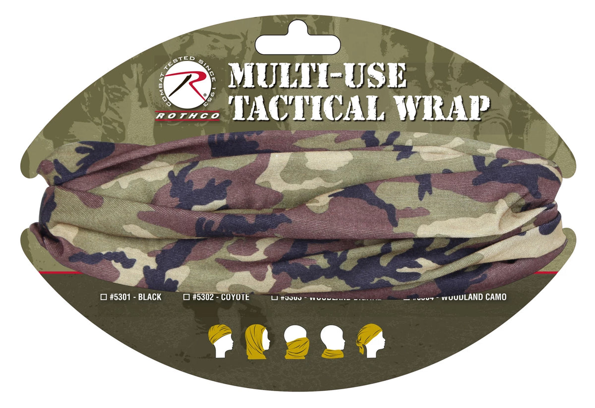 Rothco Multi-Use Neck Gaiter and Face Covering Tactical Wrap - Rothco 5304