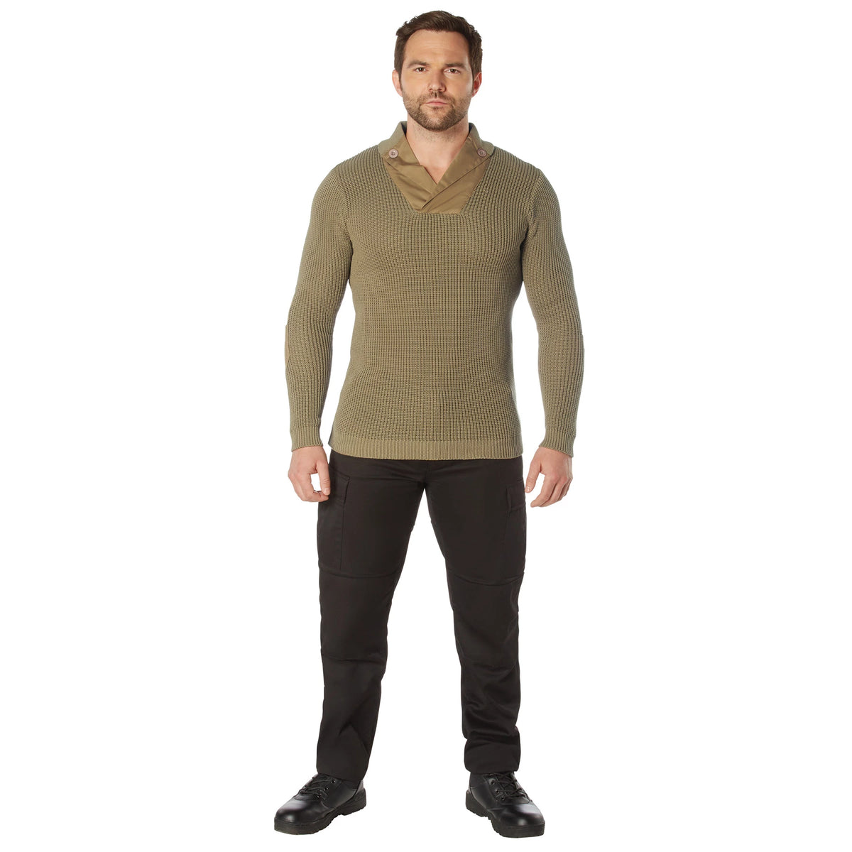 Rothco WWII Vintage Mechanics Sweater - Khaki - Rothco 5362