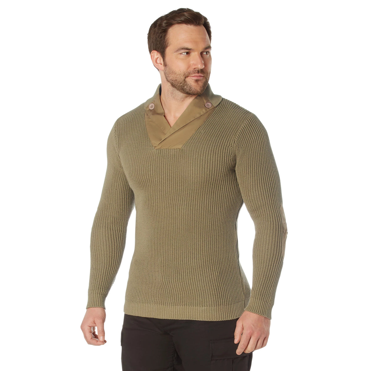 Rothco WWII Vintage Mechanics Sweater - Khaki - Rothco 5349-KH-S