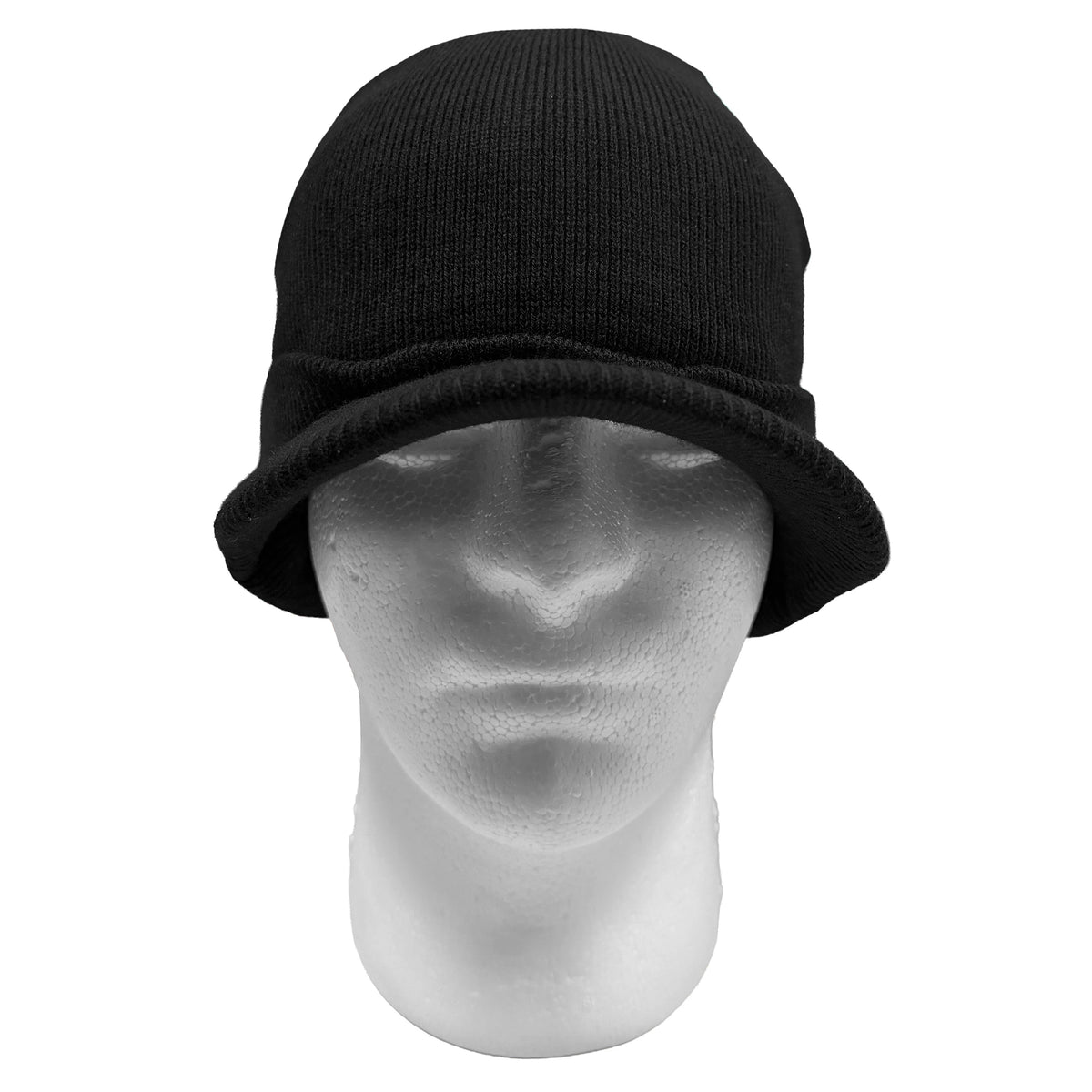 Rothco WWII M1941 Acrylic Knit Watch Cap with Brim - Rothco 5409-BK
