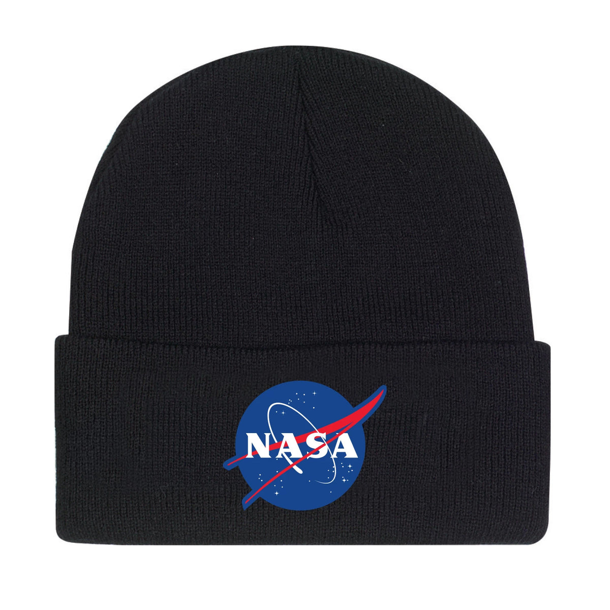 Rothco Deluxe NASA Meatball Logo Embroidered Watch Cap - Black - Rothco 5424