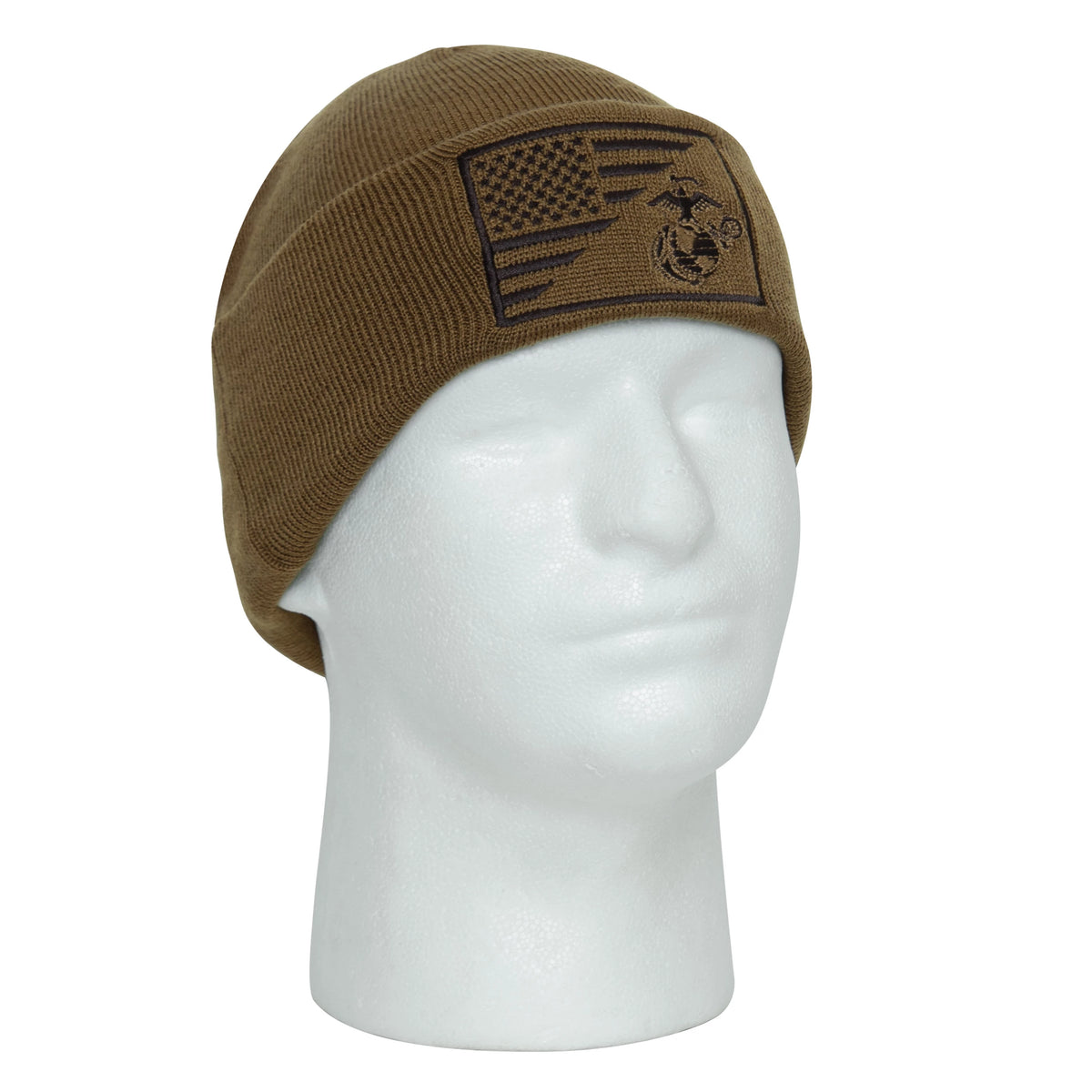 Rothco USMC Eagle, Globe and Anchor / US Flag Deluxe Fine Knit Watch Cap - Rothco 5428