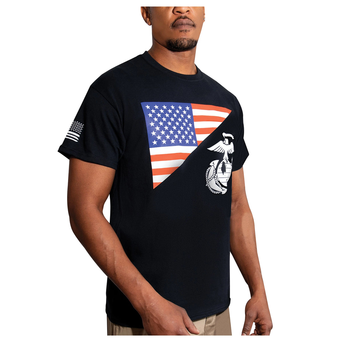 Rothco US Flag / USMC Eagle, Globe, & Anchor T-Shirt - Rothco 54286