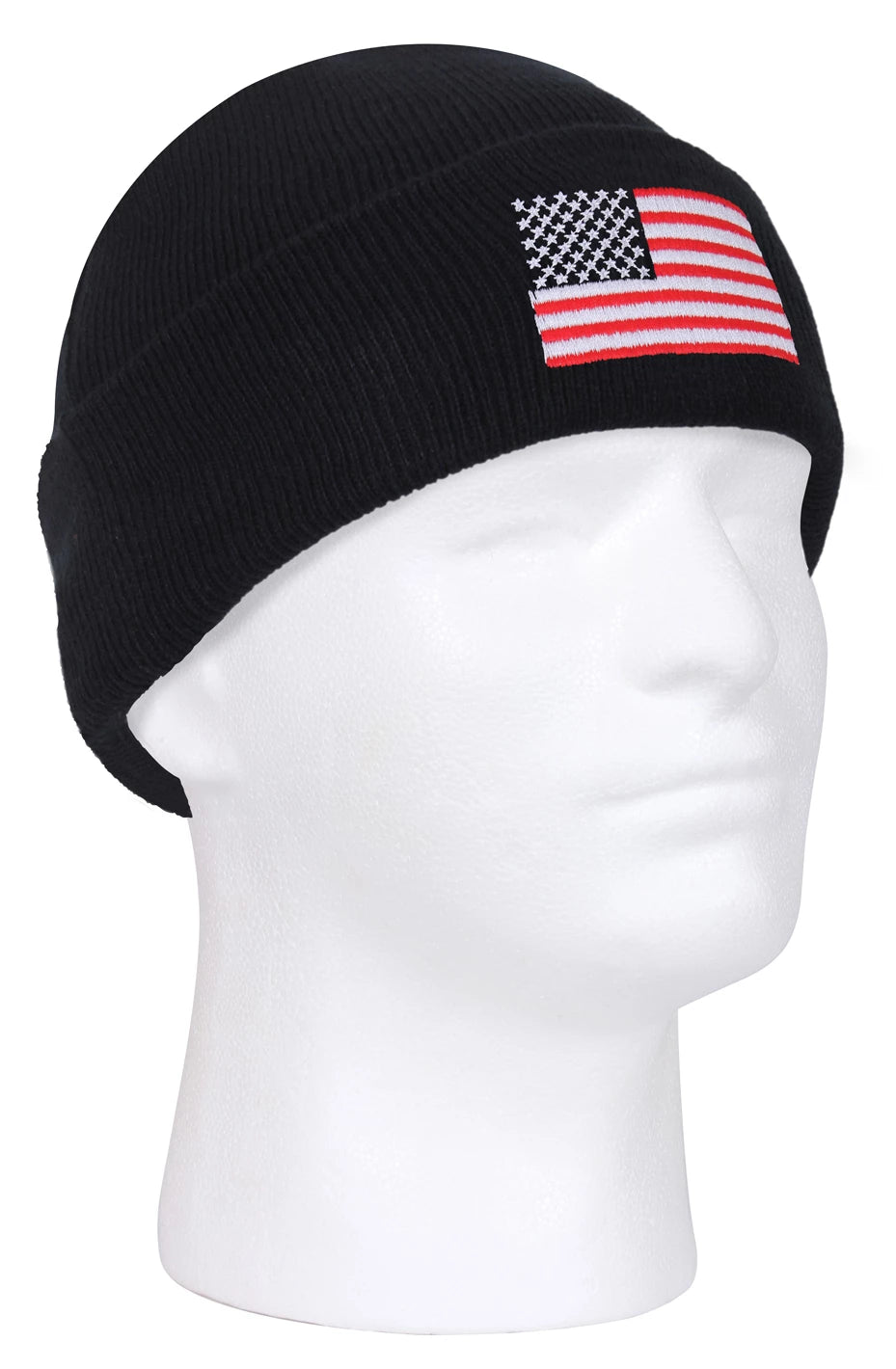 Rothco US Flag Embroidered Fine Knit Watch Cap - Rothco 5430