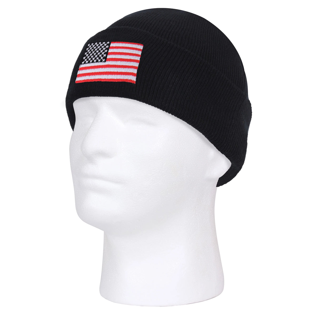 Rothco US Flag Embroidered Fine Knit Watch Cap - Rothco 5430