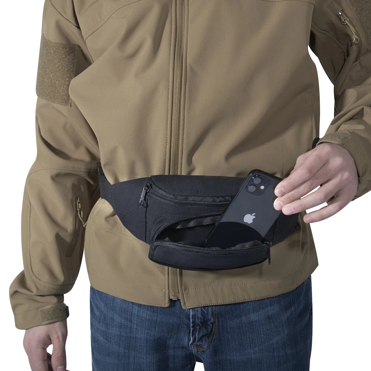 Rothco Canvas Crossbody Fanny Pack - Black - Rothco 54321