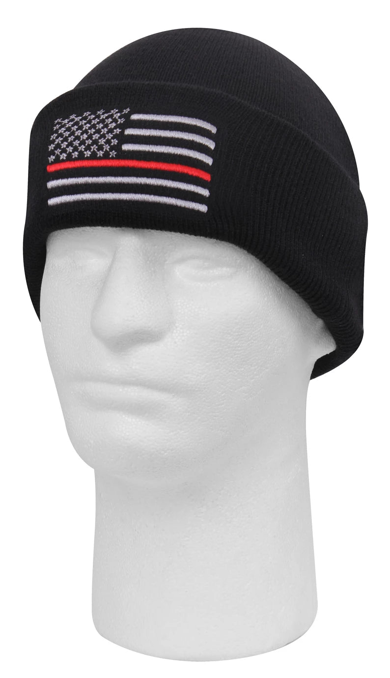 Rothco Deluxe Thin Red Line Watch Cap - Rothco 5433