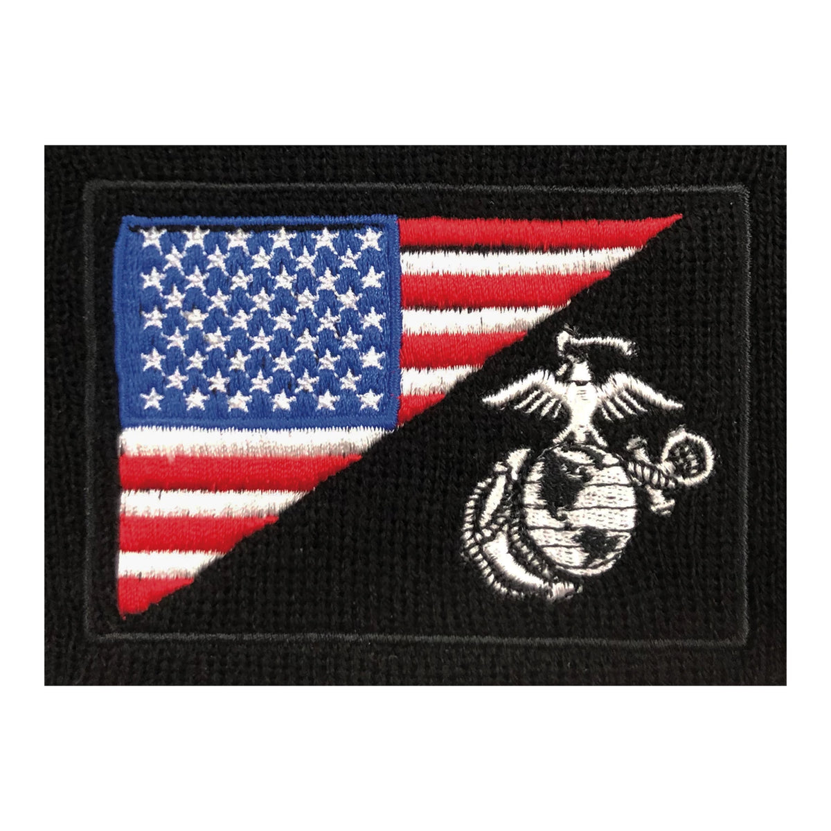Rothco USMC Eagle, Globe and Anchor / US Flag Deluxe Fine Knit Watch Cap - Rothco 5498