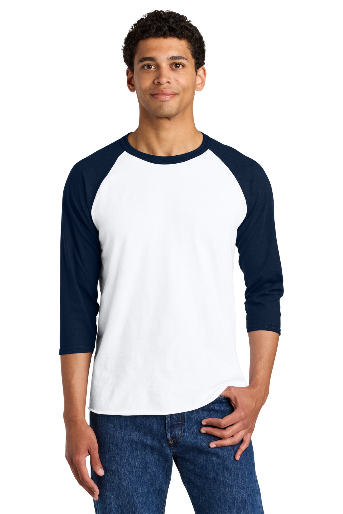 Jerzees® Unisex Premium Blend Combed Ring Spun 3/4-Sleeve Raglan 560R