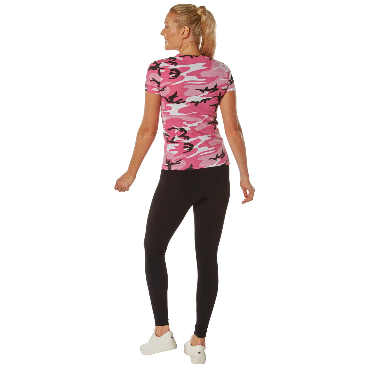 Rothco Womens Long Length Camo V-Neck T-Shirt - Rothco 5654-PKC-2XL