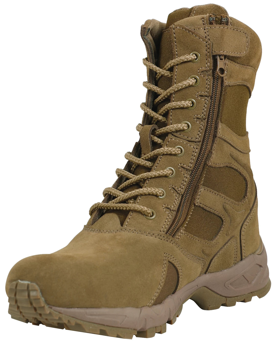 Rothco Forced Entry Deployment Boots With Side Zipper - 8 Inch - Rothco 5763-5R