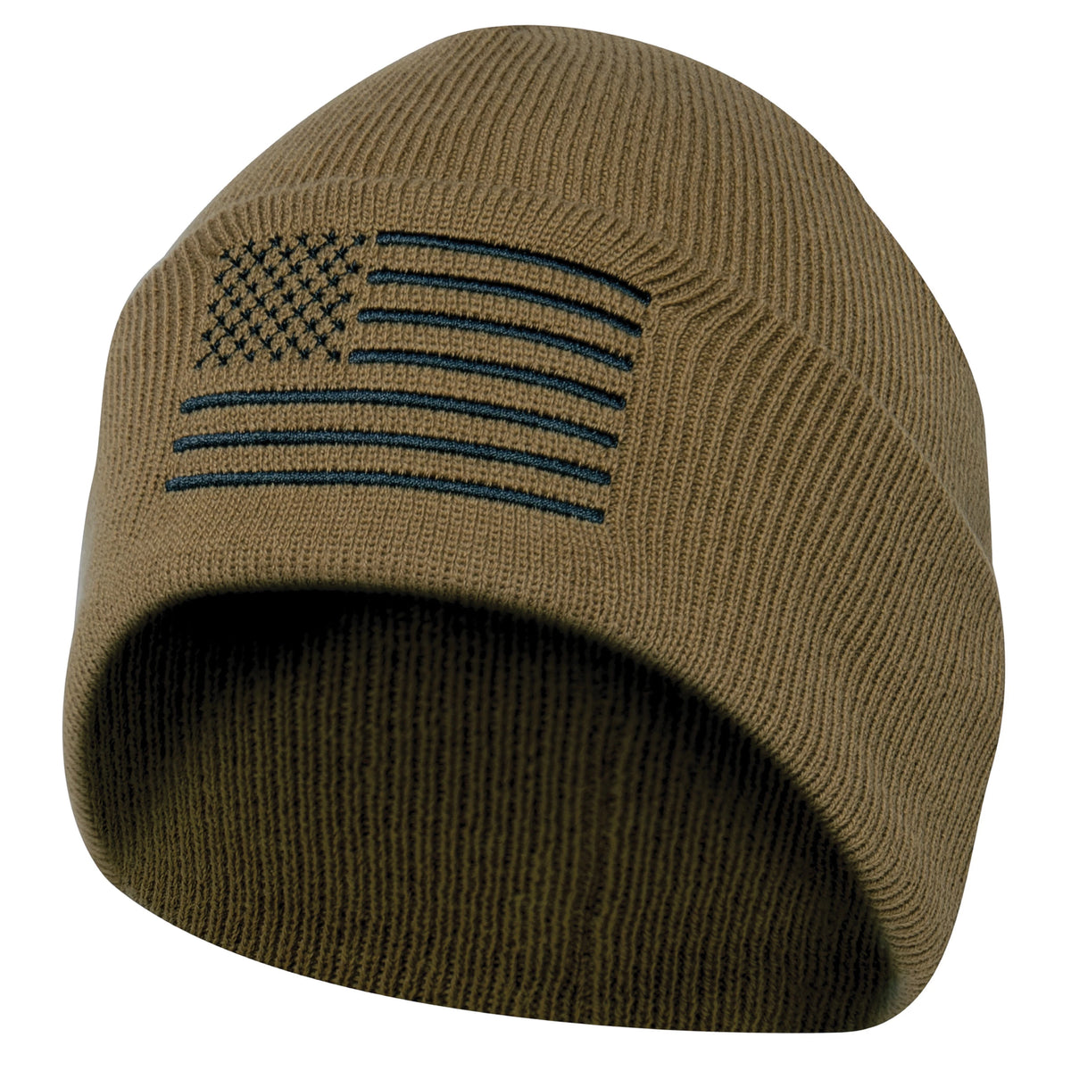 Rothco US Flag Embroidered Fine Knit Watch Cap - Rothco 57866