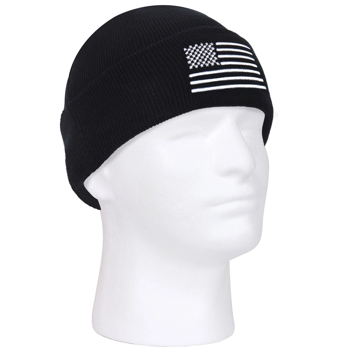 Rothco US Flag Embroidered Fine Knit Watch Cap - Rothco 57877
