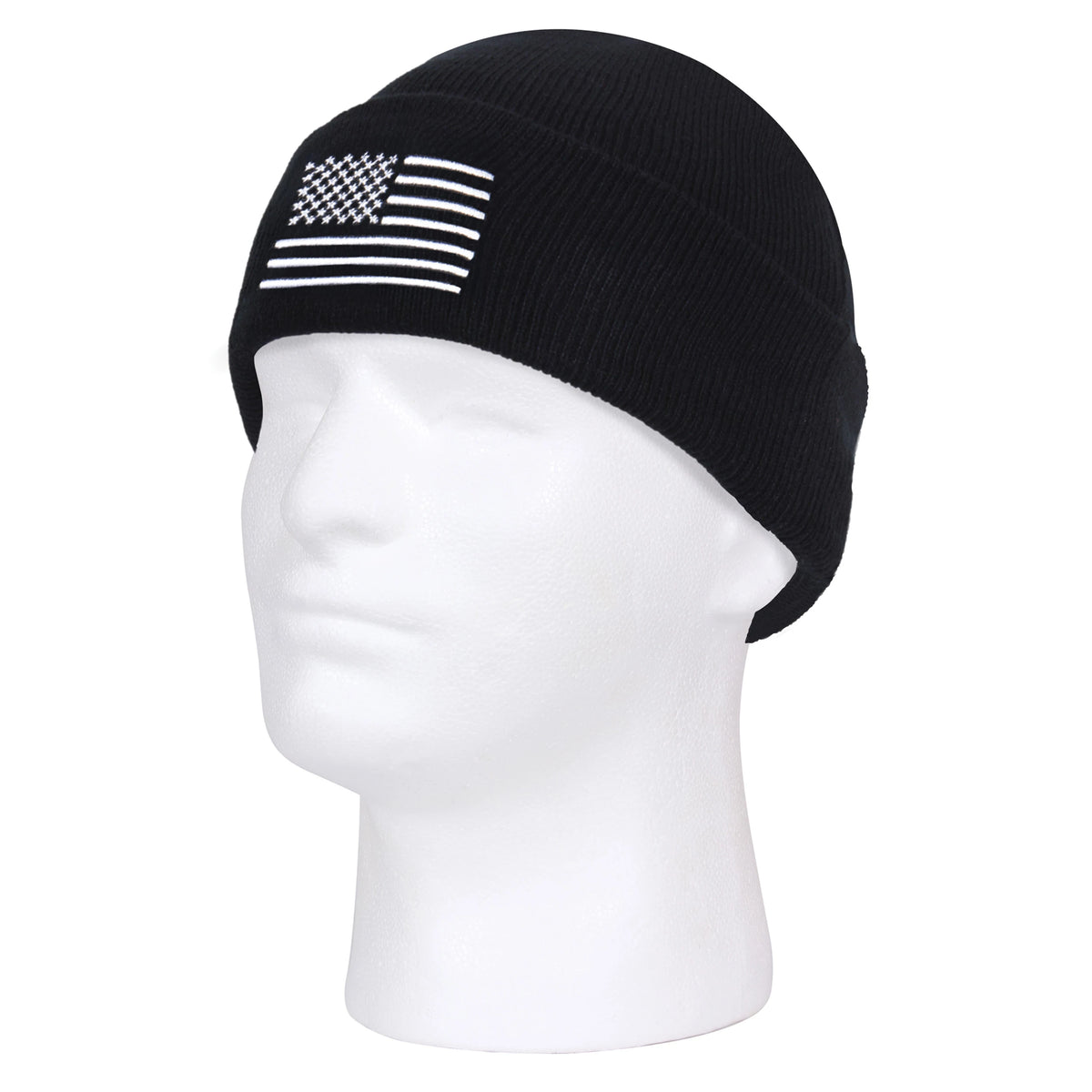 Rothco US Flag Embroidered Fine Knit Watch Cap - Rothco 57877