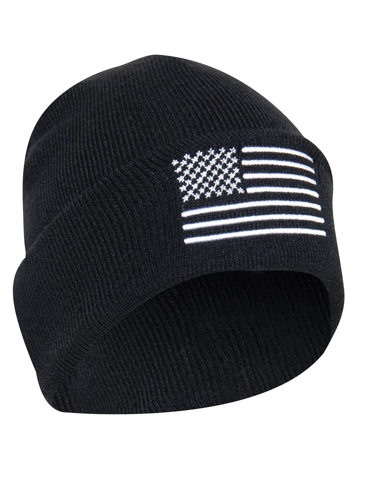 Rothco US Flag Embroidered Fine Knit Watch Cap - Rothco 57877