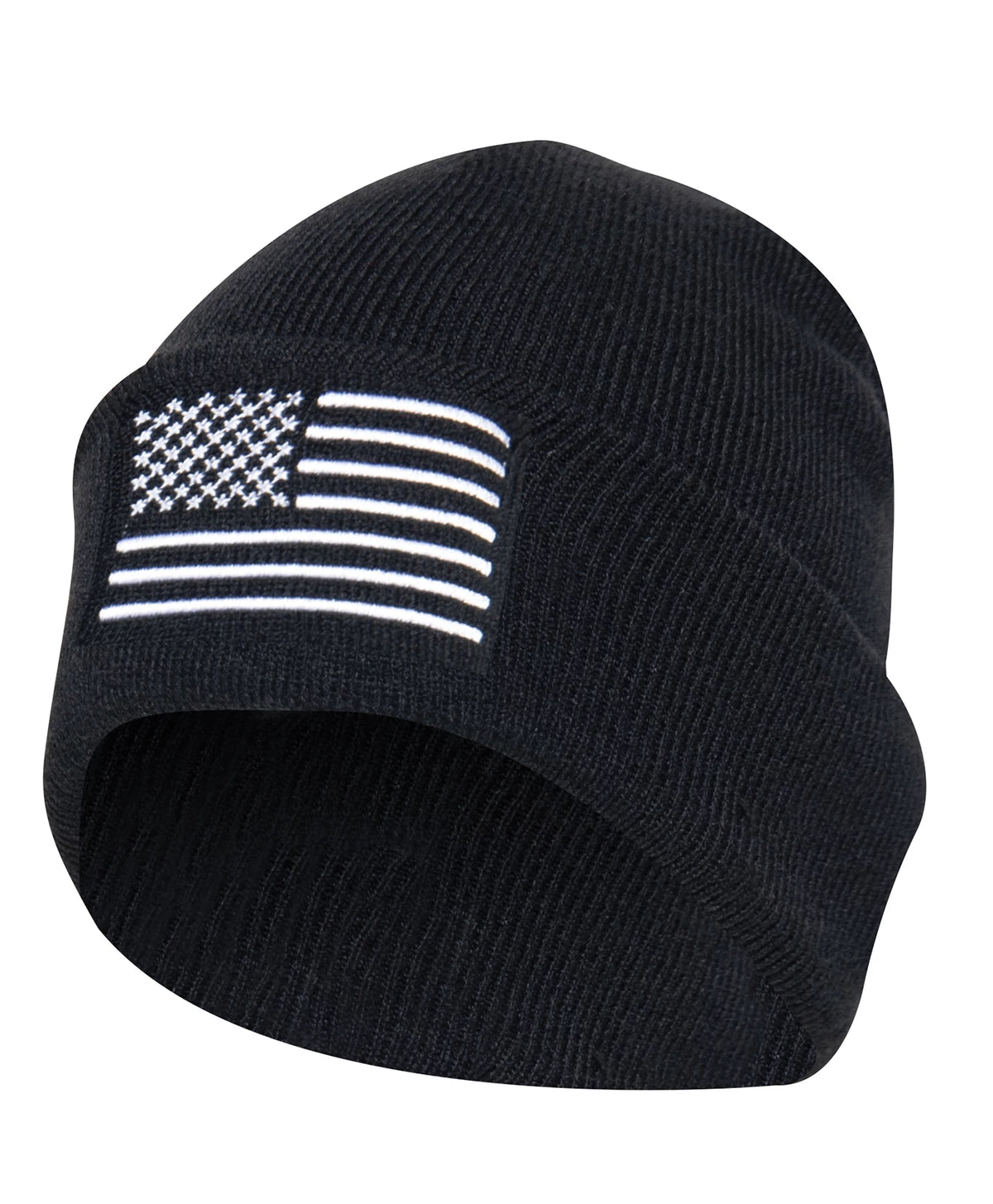 Rothco US Flag Embroidered Fine Knit Watch Cap - Rothco 57877