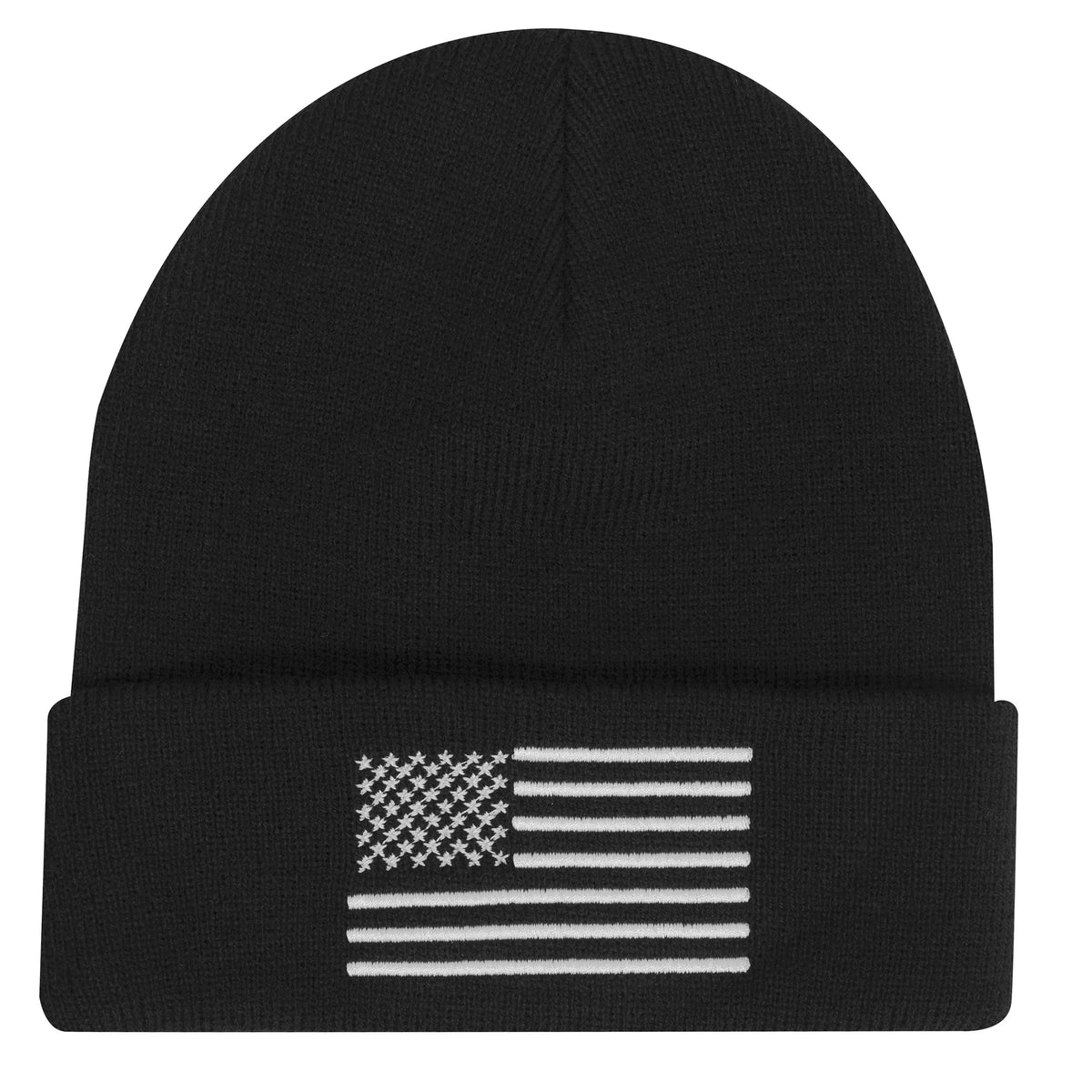 Rothco US Flag Embroidered Fine Knit Watch Cap - Rothco 57877