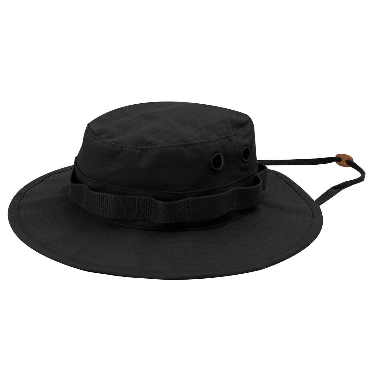 Rothco 100% Cotton Rip-Stop Boonie Hat - Rothco 5819-BK-H7-3-4