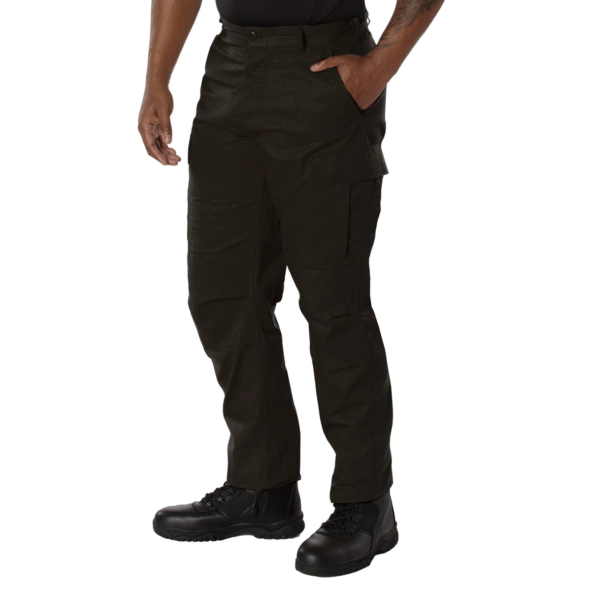 Rothco Rip-Stop BDU Pants - Rothco 5923-BK-M