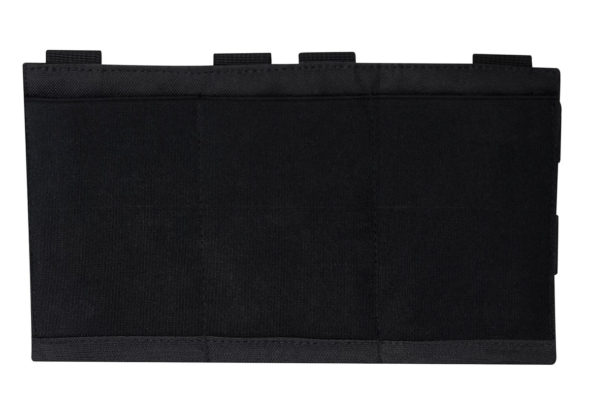 Rothco Lightweight 3 Mag Elastic Retention Pouch - Rothco 5956-BLACK