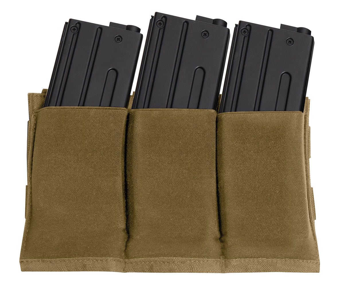 Rothco Lightweight 3 Mag Elastic Retention Pouch - Rothco 5956-COYOTE
