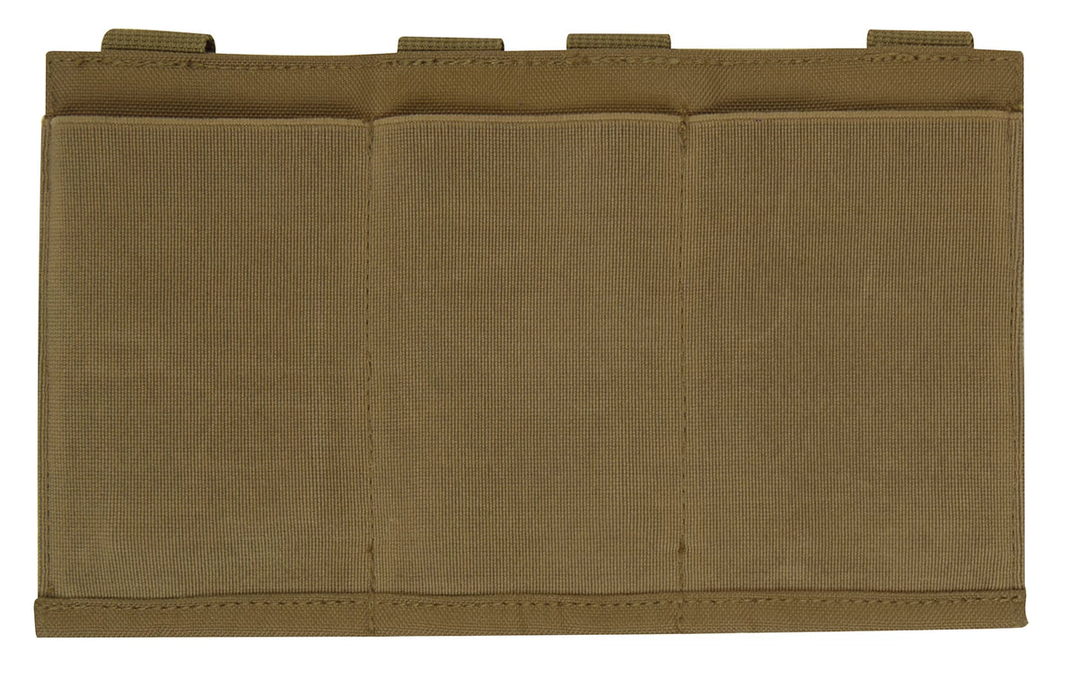 Rothco Lightweight 3 Mag Elastic Retention Pouch - Rothco 5956-COYOTE
