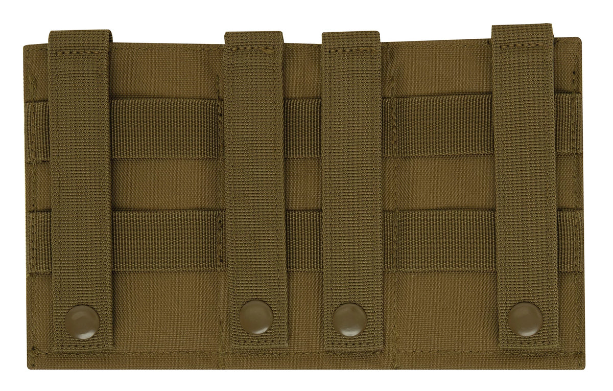 Rothco Lightweight 3 Mag Elastic Retention Pouch - Rothco 5956-COYOTE