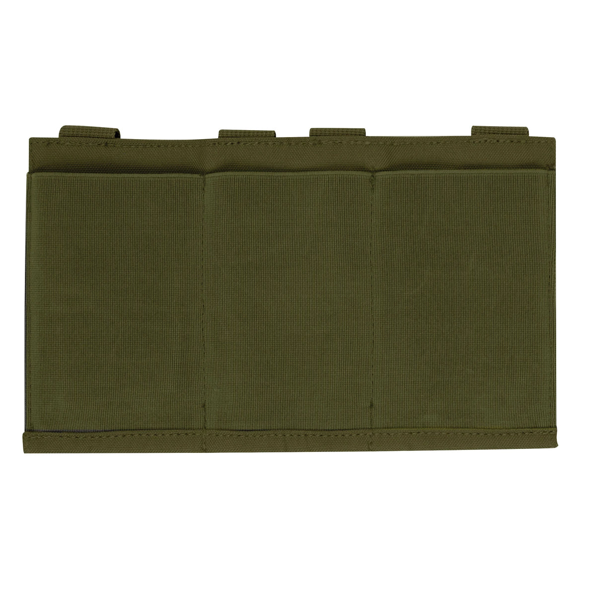 Rothco Lightweight 3 Mag Elastic Retention Pouch - Rothco 5956-OLIVE DRAB