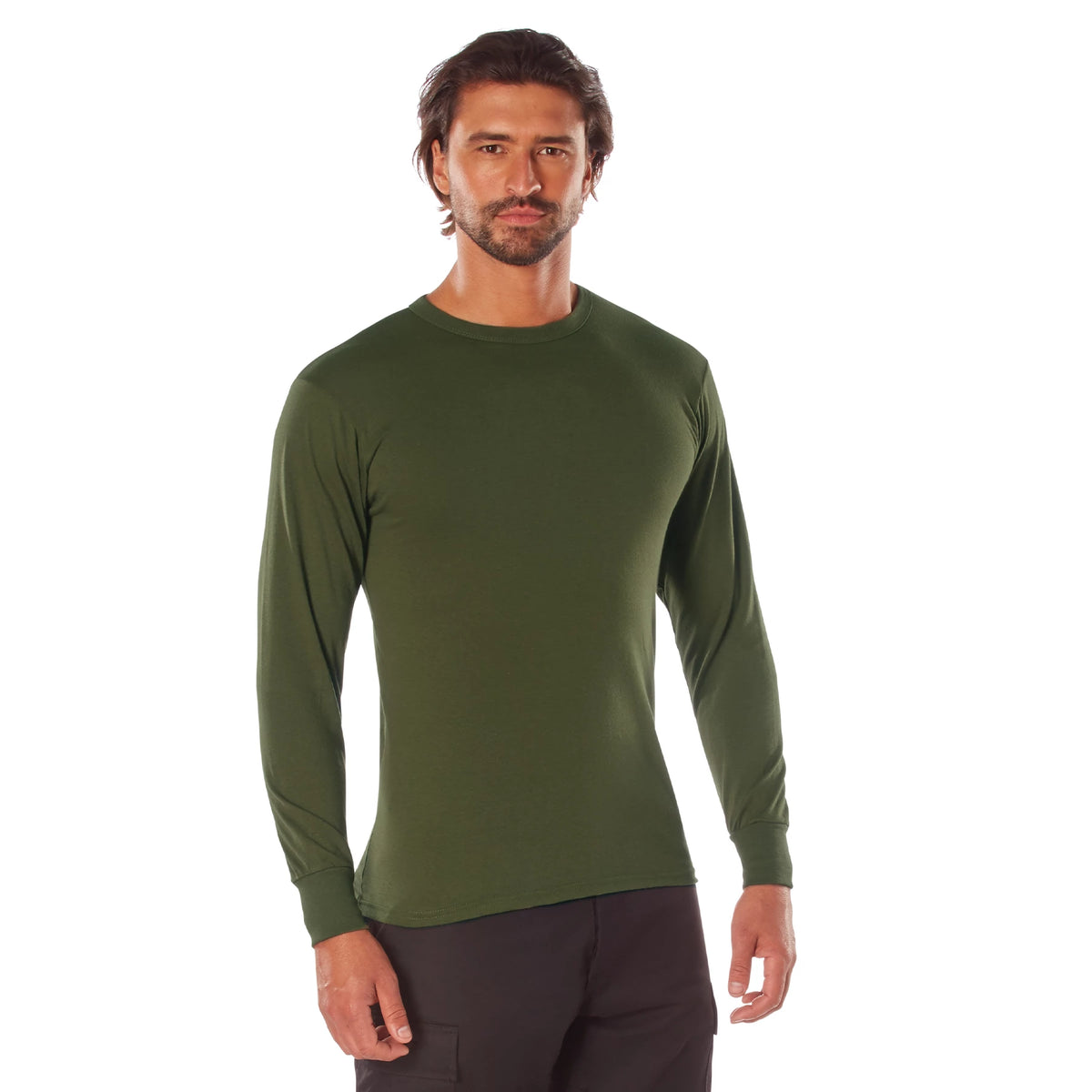 Rothco Long Sleeve Solid T-Shirt - Rothco 60118-OD-S