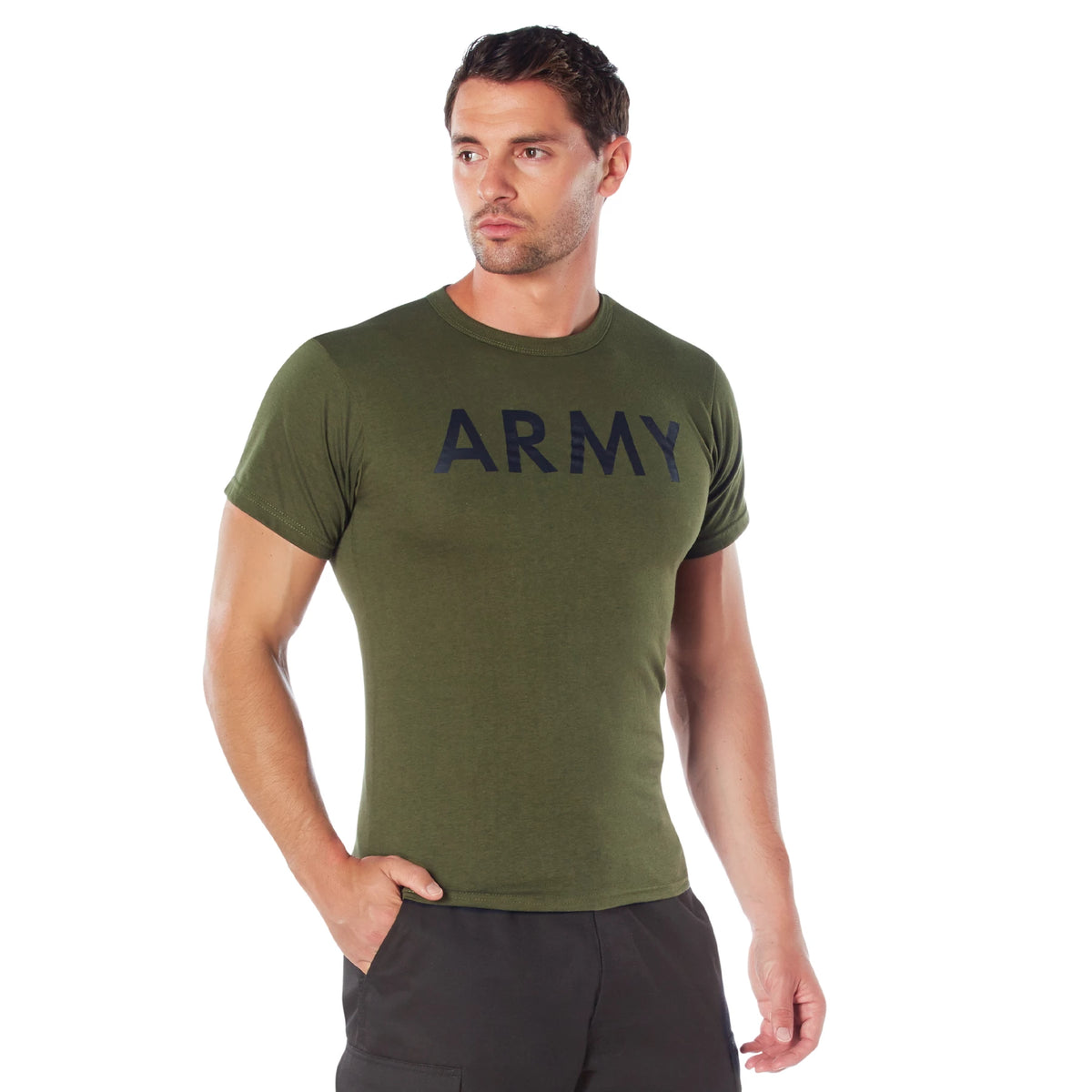 Rothco Olive Drab Military Physical Training T-Shirts - Rothco 60136-S