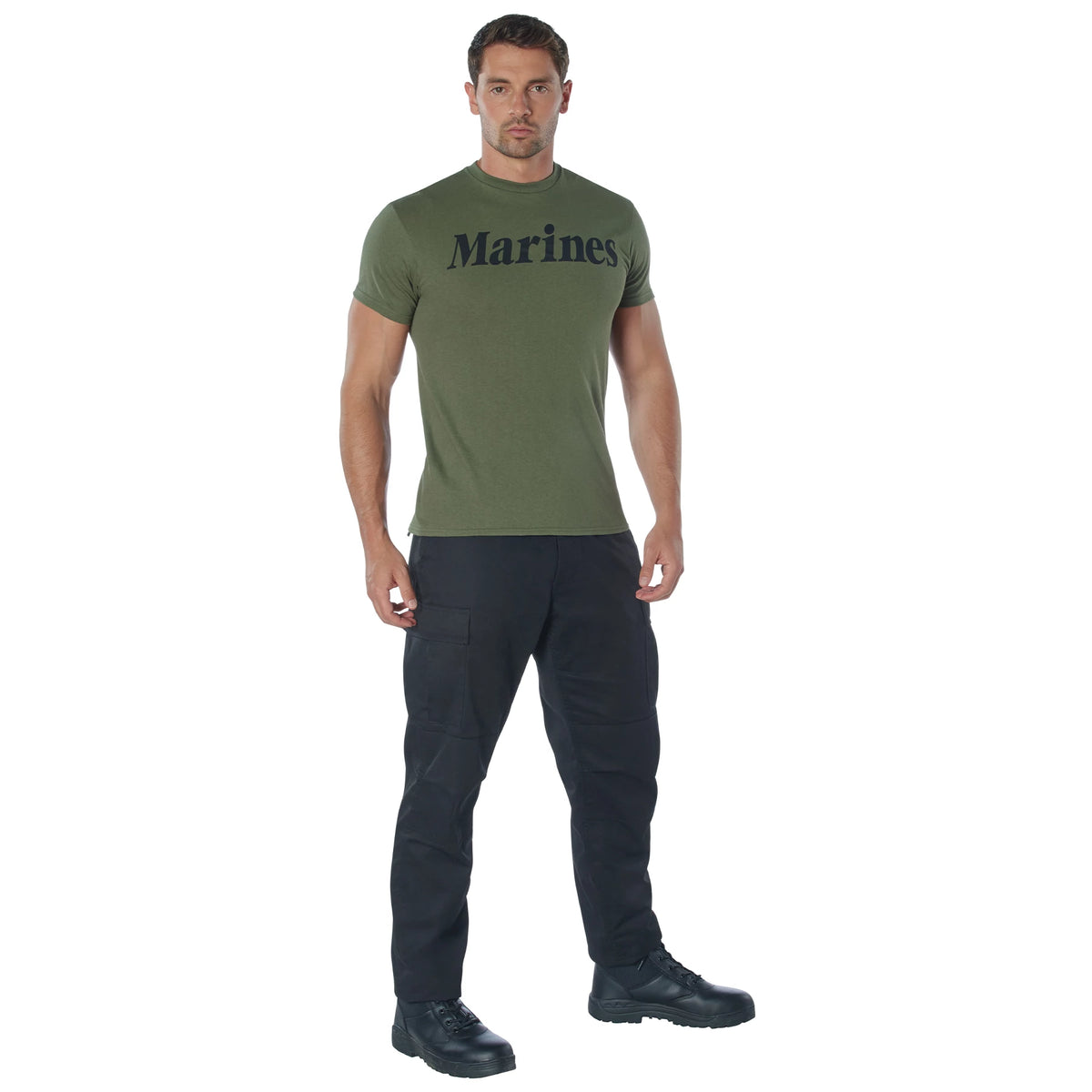 Rothco Marines Olive Drab Military Physical Training T-Shirt - Rothco 60159